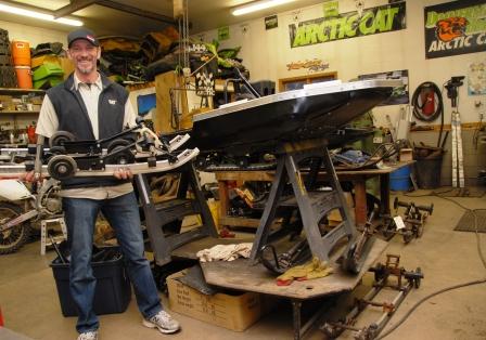 Aaron and his "emerging" Arctic Cat el tigre racer