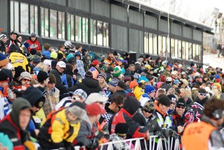 Lots of Arctic Cat fans in this crowd
