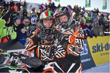 Logan Christian (l) and teammate Garth Kaufman Logan Christian (l) and teammate Garth Kaufman
