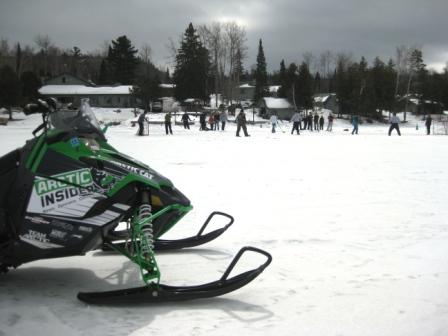 Hockey on Gunflint Hockey on Gunflint