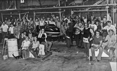 First 1975 Arctic Cat rolls off the assembly line