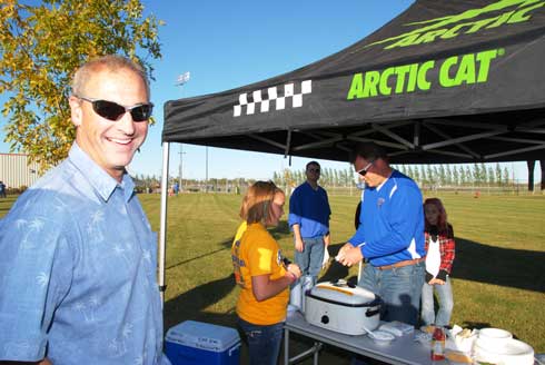 Doug Wolter at the TRF Homecoming tailgate party Doug Wolter at the TRF Homecoming tailgate party
