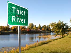 Thief River in Thief River Falls