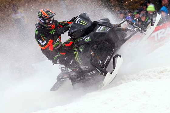 Tucker Hibbert at Spirit Mountain Snocross Opener, phot by John Hanson Tucker Hibbert at Spirit Mountain Snocross Opener, phot by John Hanson