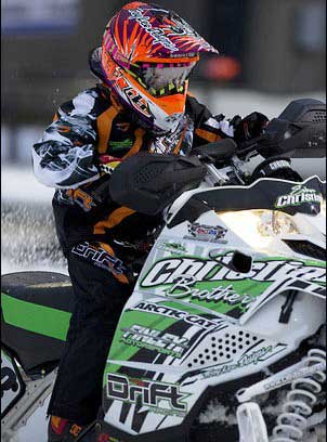 Evan Christian of the CBR/Arctic Cat race team, photo by Wayne Davis