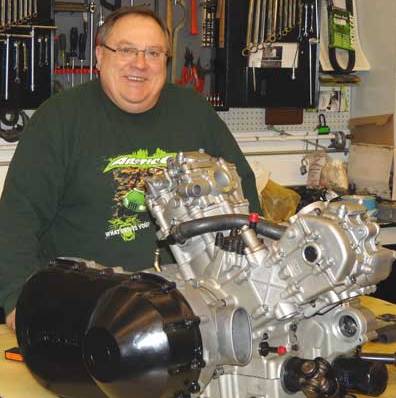 Greg Harris, Service Instructor at Arctic Cat, photo by Duane Rux Greg Harris, Service Instructor at Arctic Cat, photo by Duane Rux