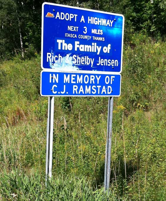 CJ's sign CJ's sign