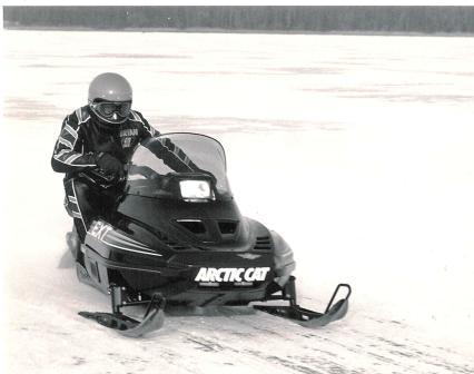 Team Arctic Cat's Brian Nelson on a 1990 EXT Special Team Arctic Cat's Brian Nelson on a 1990 EXT Special