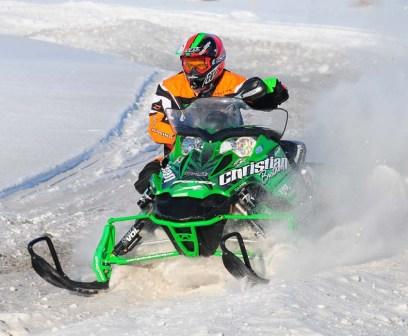 Arctic Cat's D.J. Ekre at Grand Forks photo by Jim Urquhart Arctic Cat's D.J. Ekre at Grand Forks photo by Jim Urquhart