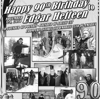 Edgar Hetten, founder of Arctic Cat, is about to turn 90