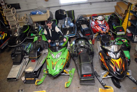 Scheele with a few more of his sleds... Scheele with a few more of his sleds...