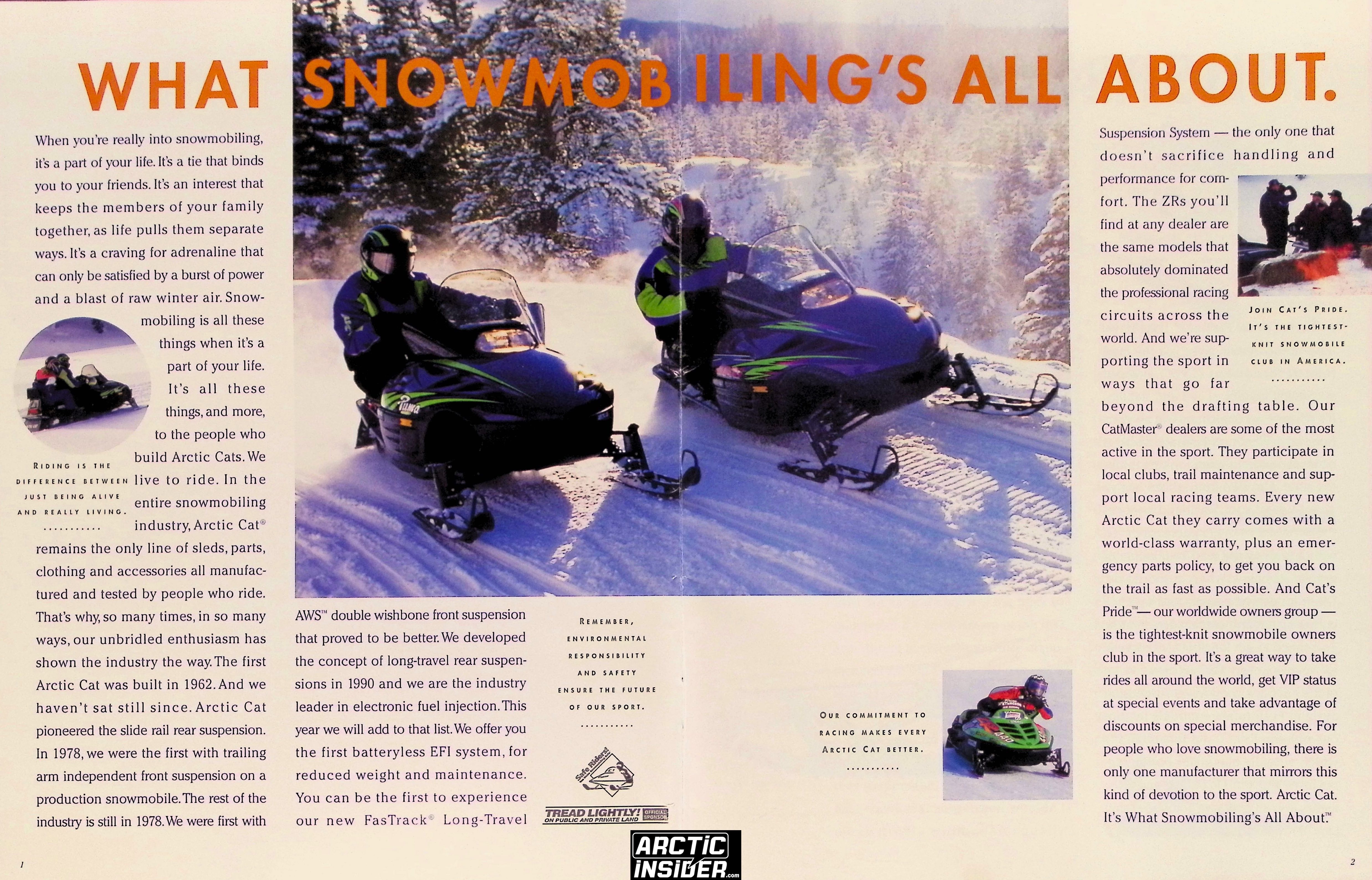 LEGACY UPDATE: 1997 ARCTIC CAT BROCHURE AND 2023 PRODUCT PHOTOS