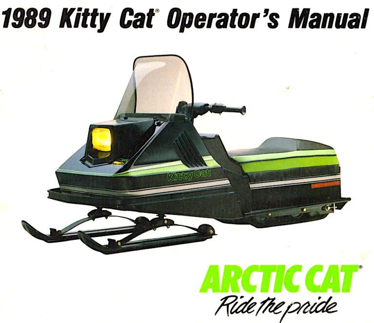 1989 ARCTIC CAT KITTY CAT BROCHURE ArcticInsider