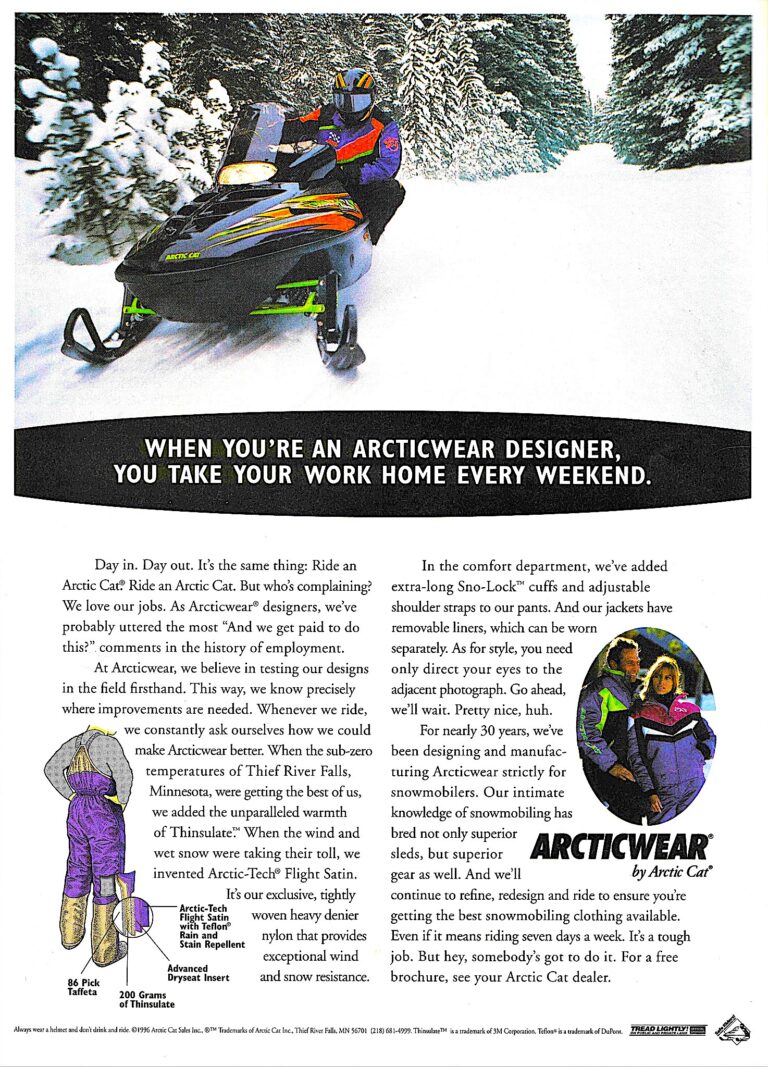 1997 ARCTIC CAT ARCTICWEAR AD