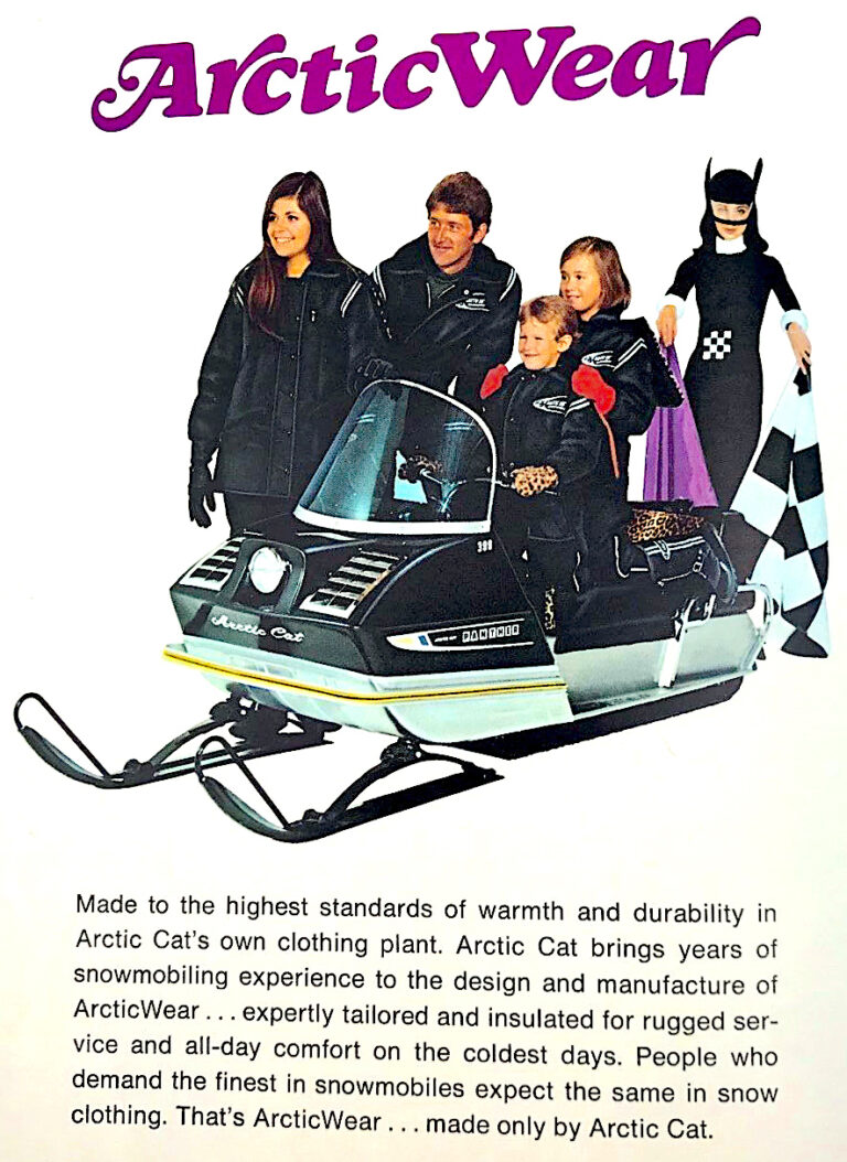 1970 ARCTIC CAT ARCTICWEAR AD