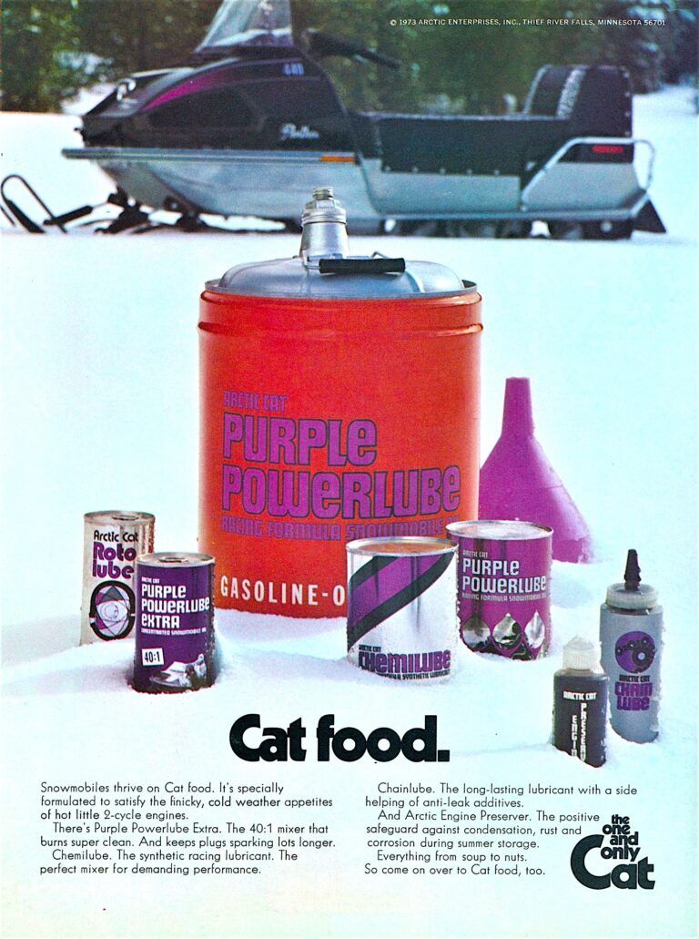 1974 ARCTIC CAT CAT FOOD AD