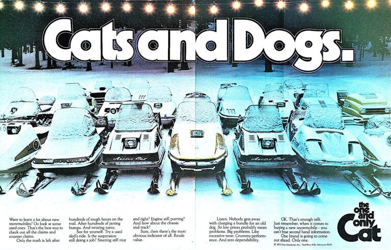 1974 ARCTIC CAT CATS AND DOGS AD