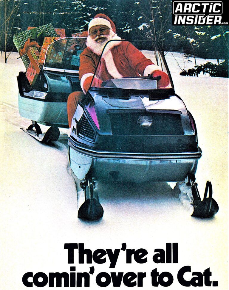 1973 ARCTIC CAT THEY’RE ALL COMIN OVER TO CAT AD