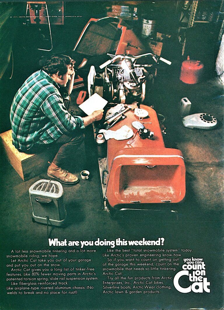 1972 ARCTIC CAT WHAT ARE YOU DOING THIS WEEKEND AD