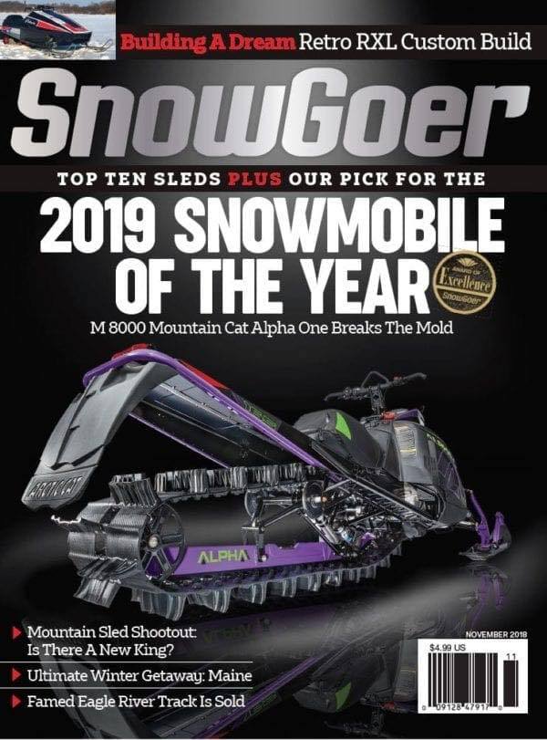 2019 ARCTIC CAT MOUNTAIN CAT ALPHA ONE SNOWMOBILE OF THE YEAR SNOWGOER