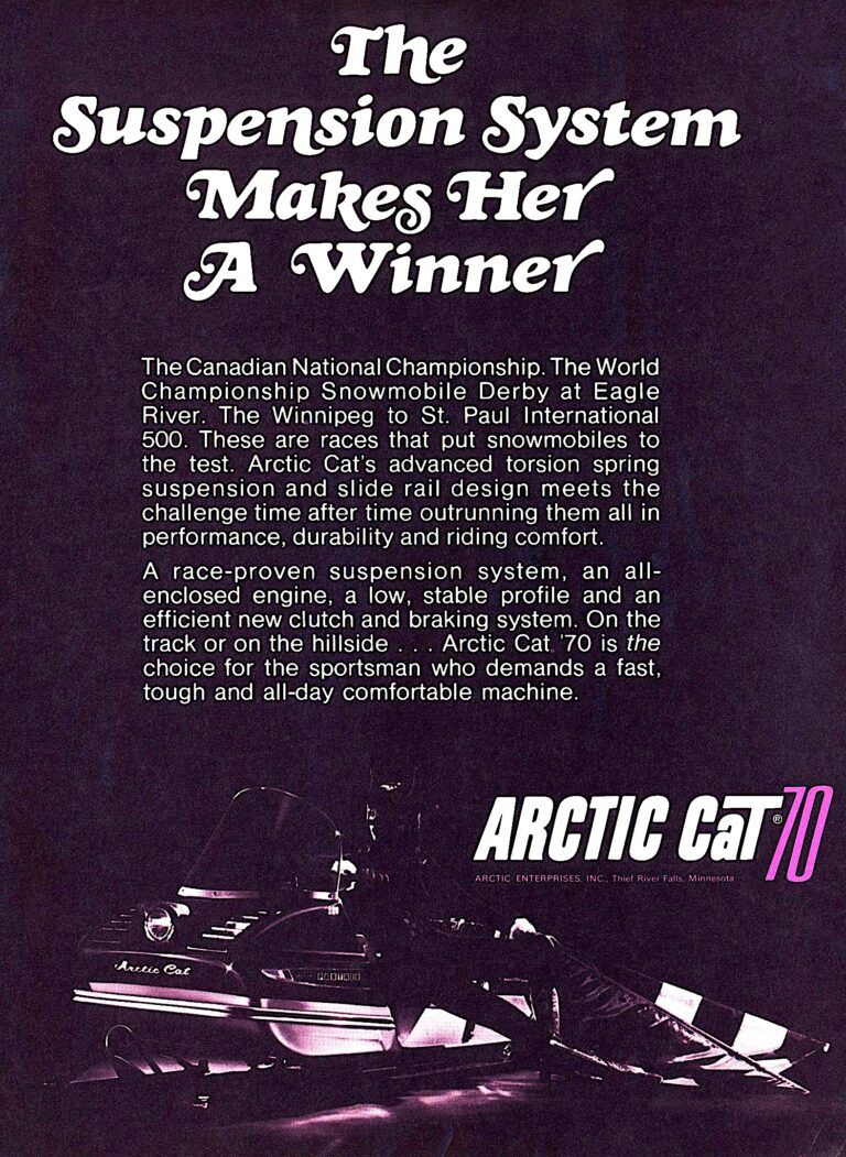 1970 ARCTIC CAT SUSPENSION AD