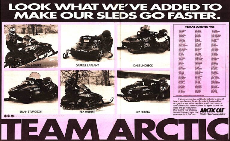 1993 ARCTIC CAT TEAM ARCTIC AD