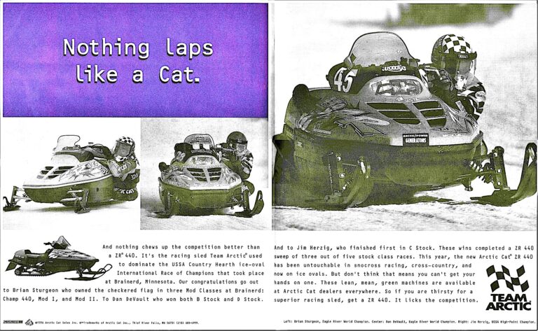 1997 ARCTIC CAT TEAM ARCTIC RACE AD