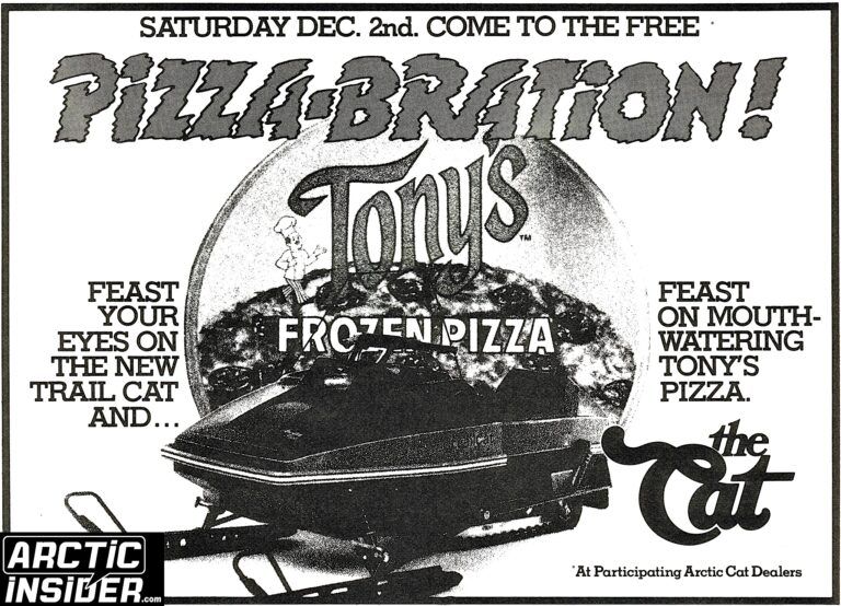 1979 ARCTIC CAT TONYS PIZZA PROMOTION