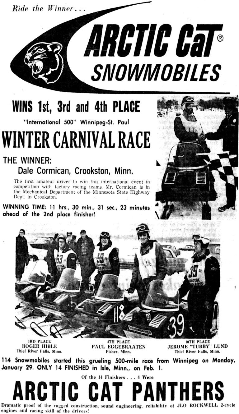 1968 ARCTIC CAT TEAM ARCTIC AD ArcticInsider