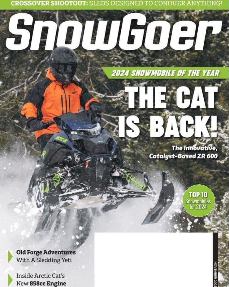 2025 ARCTIC CAT SNOWMOBILE OF THE YEAR SNOWGOER MAGAZINE