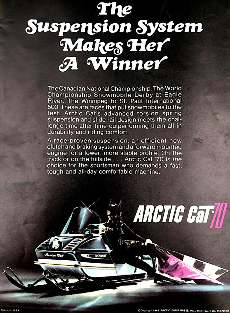 1970 ARCTIC CAT SUSPENSION AD