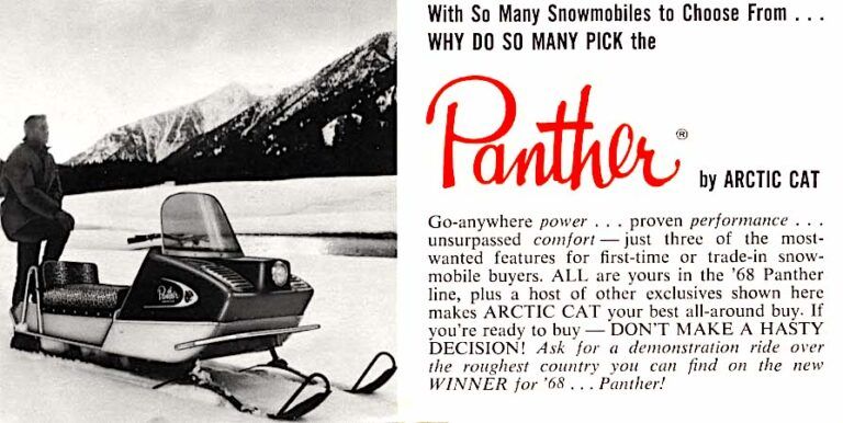 1968 ARCTIC CAT PANTHER BROCHURE