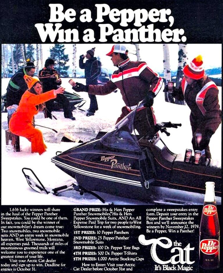 1979 ARCTIC CAT PANTHER DR PEPPER PROMOTION AD