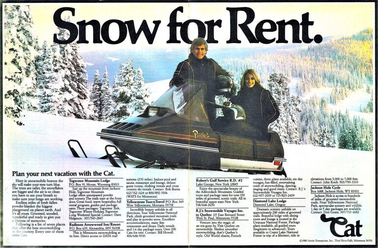 1981 ARCTIC CAT SNOW RENT AD