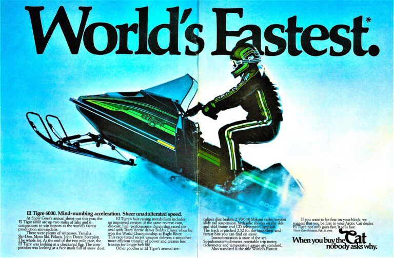 1981 ARCTIC CAT ELTIGRE 6000 WORLDS FASTEST AD