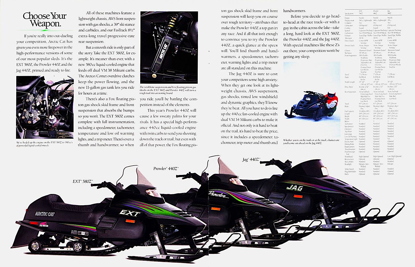 YOU〜介ページ 1993 ARCTIC CAT BROCHURE - ArcticInsider