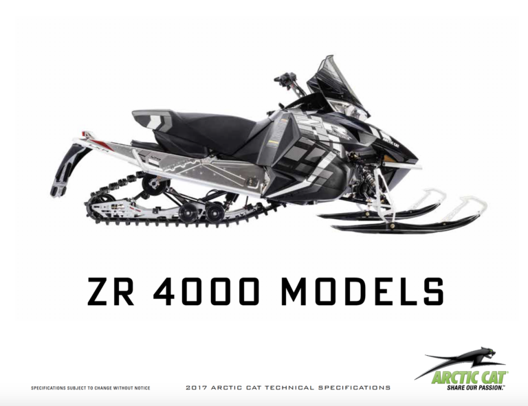 2017 ARCTIC CAT ZR 4000 MEDIA KIT PDF