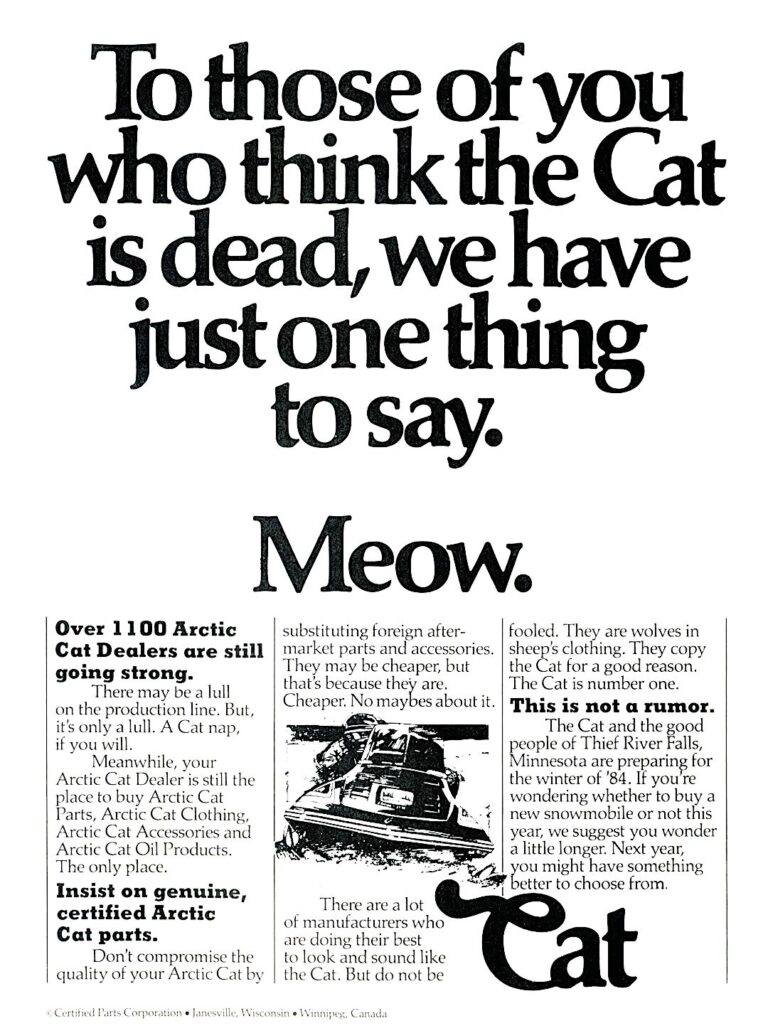 1983 ARCTIC CAT AD