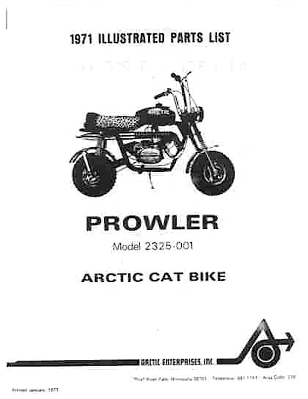 1971 ARCTIC CAT BROCHURE